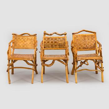 A four piece furniture suite, mid-20th century.