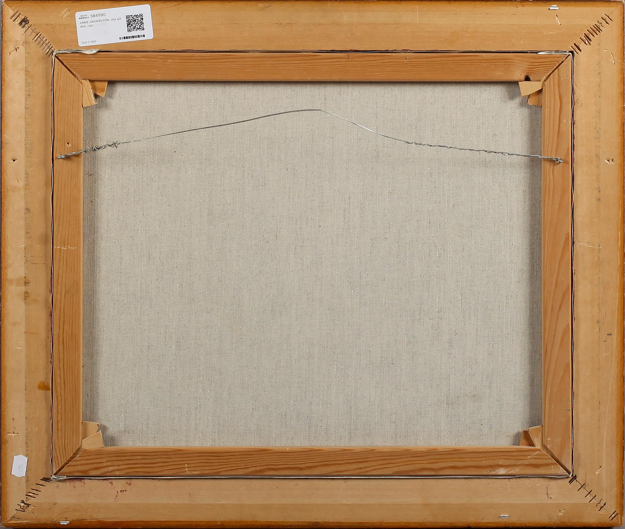 ARNE ANDERSSON, olja på duk, signerad.