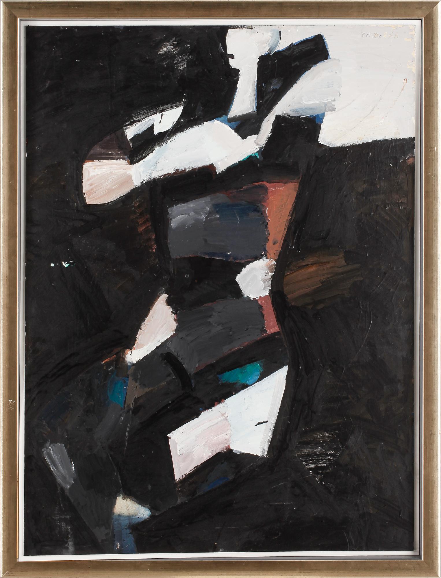 CARL ERIK BODÉN, akryl på pannå, signerad.