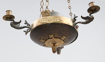 TAKAMPEL, empire, 1800-talets första hälft. Höjd ca 65 cm.