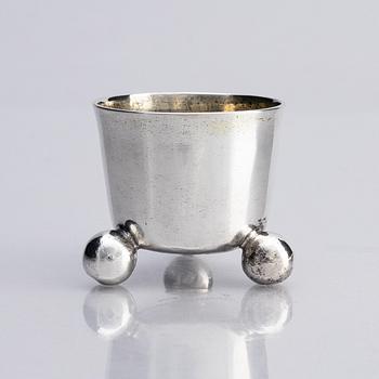Miniaturebeaker, silver, Königsberg probably 1760/70s. With later mark of Andreas Anderson Gerdeen (active from 1794).