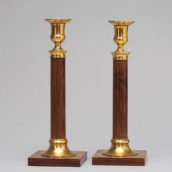 A pair of candlesticks, circa 1900.