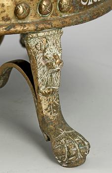 GLÖDFAT, mässing, orientaliskt, 1800/1900-tal.