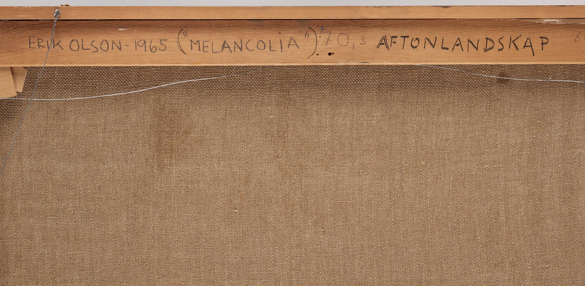 Erik Olson, "Aftonlandskap (Melancolia)".