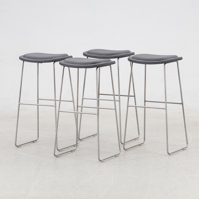 Jasper Morrison, bar stools, 4 pcs, "Hi Pad Stool", Cappellini, Italy, 21st century.