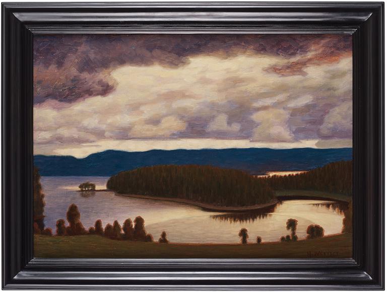 Hilding Werner, Landscape, Glafsfjorden.