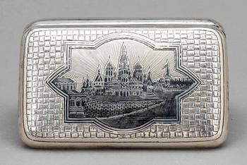 CIGARETTETUI, Ryssland, Moskva, 1887. Vikt ca 140 g.