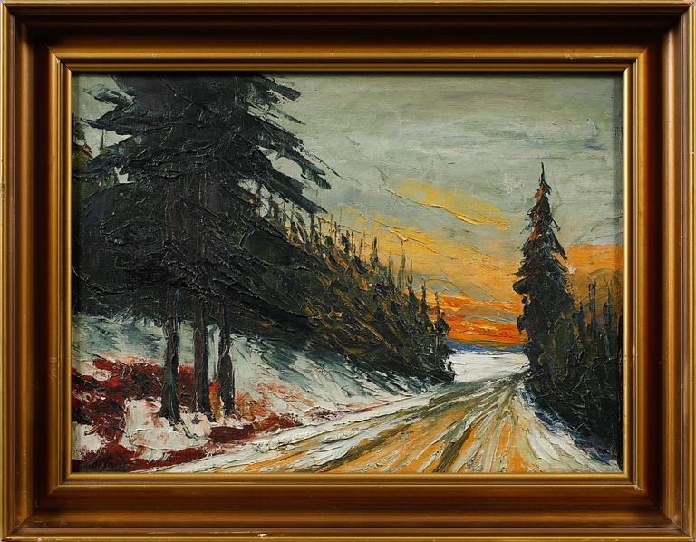 AXEL LIND, olja på duk, signerad.