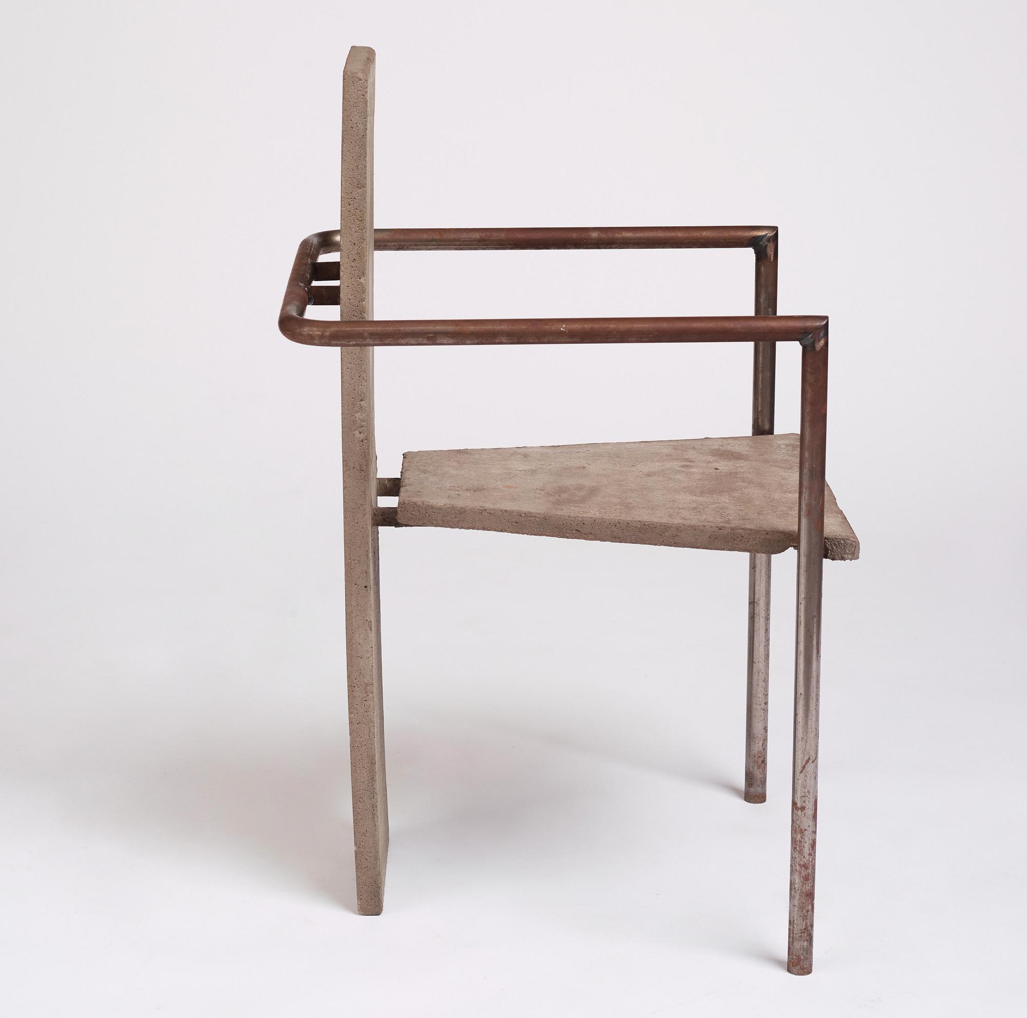 Jonas Bohlin, "Concrete", karmstol, ed. 35/100, Källemo, Värnamo 1981.