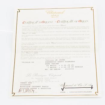 Chopard, "Happy diamonds", hänge med briljantslipade diamanter.