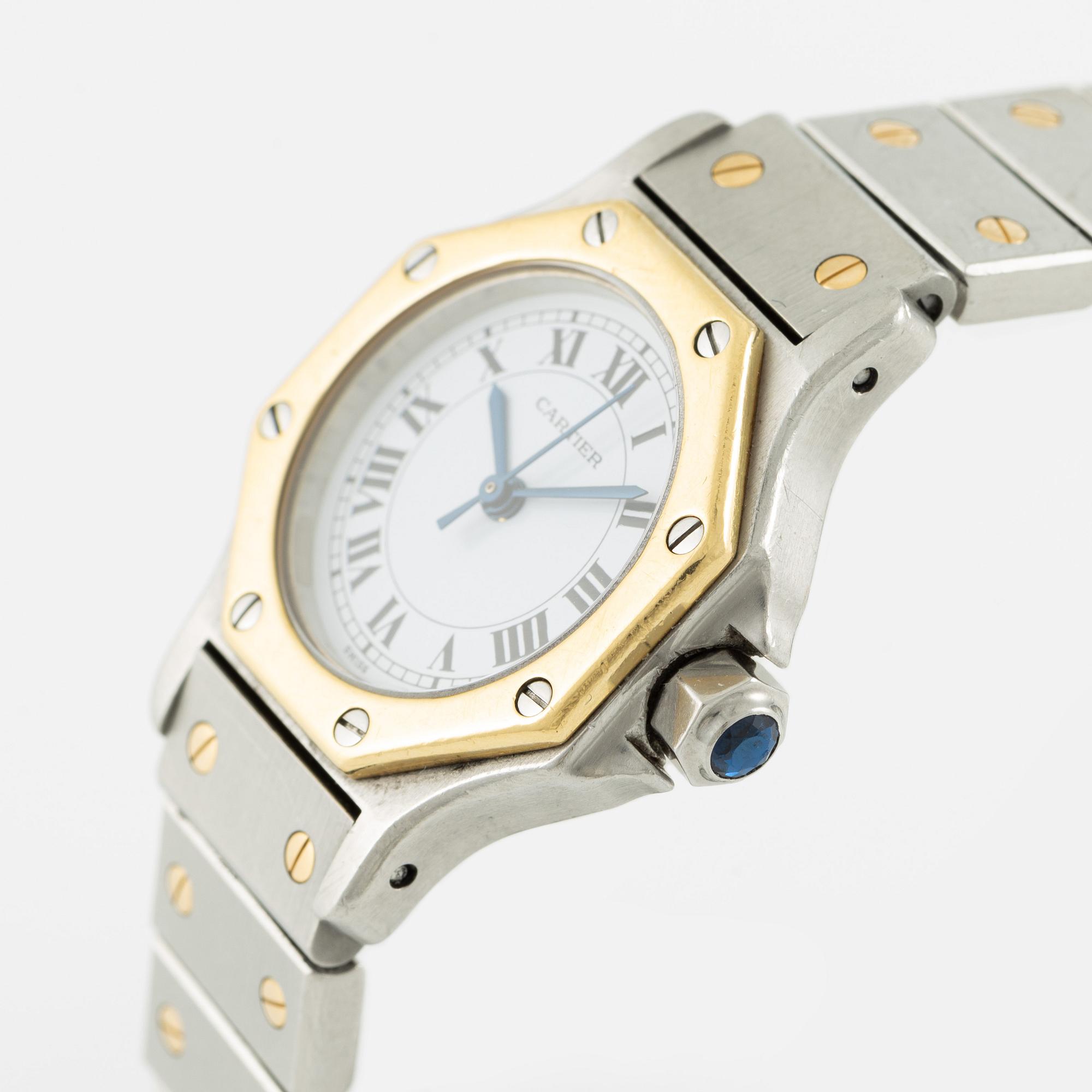 Cartier, Santos Ronde, wristwatch, 24 mm.