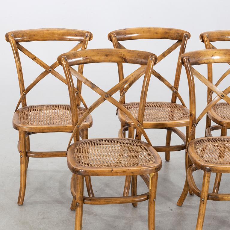 5 CHAIRS, first half of the 20th century.