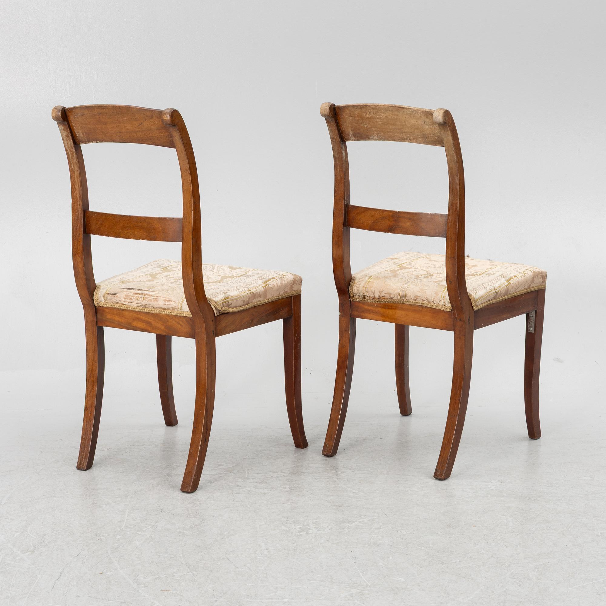 Chairs 5 pcs, second half of the 19th century.