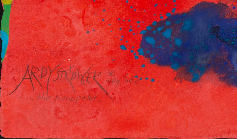 ARDY STRÜWER, gouache/akvarell, signerad och daterad 1989.