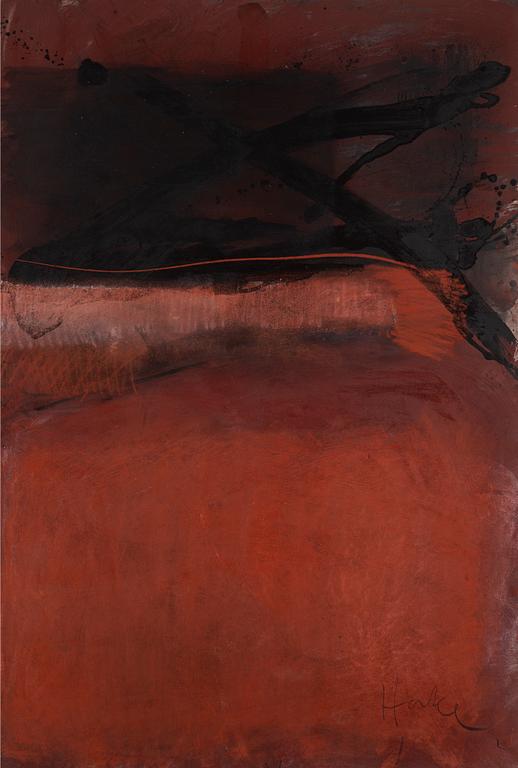 CLAES HAKE, mixed media, signed.