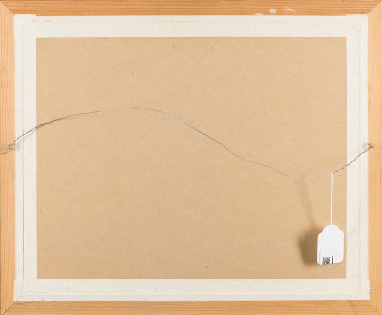 Captain's painting, gouache, signed, marked "Britannic Helsingfors".