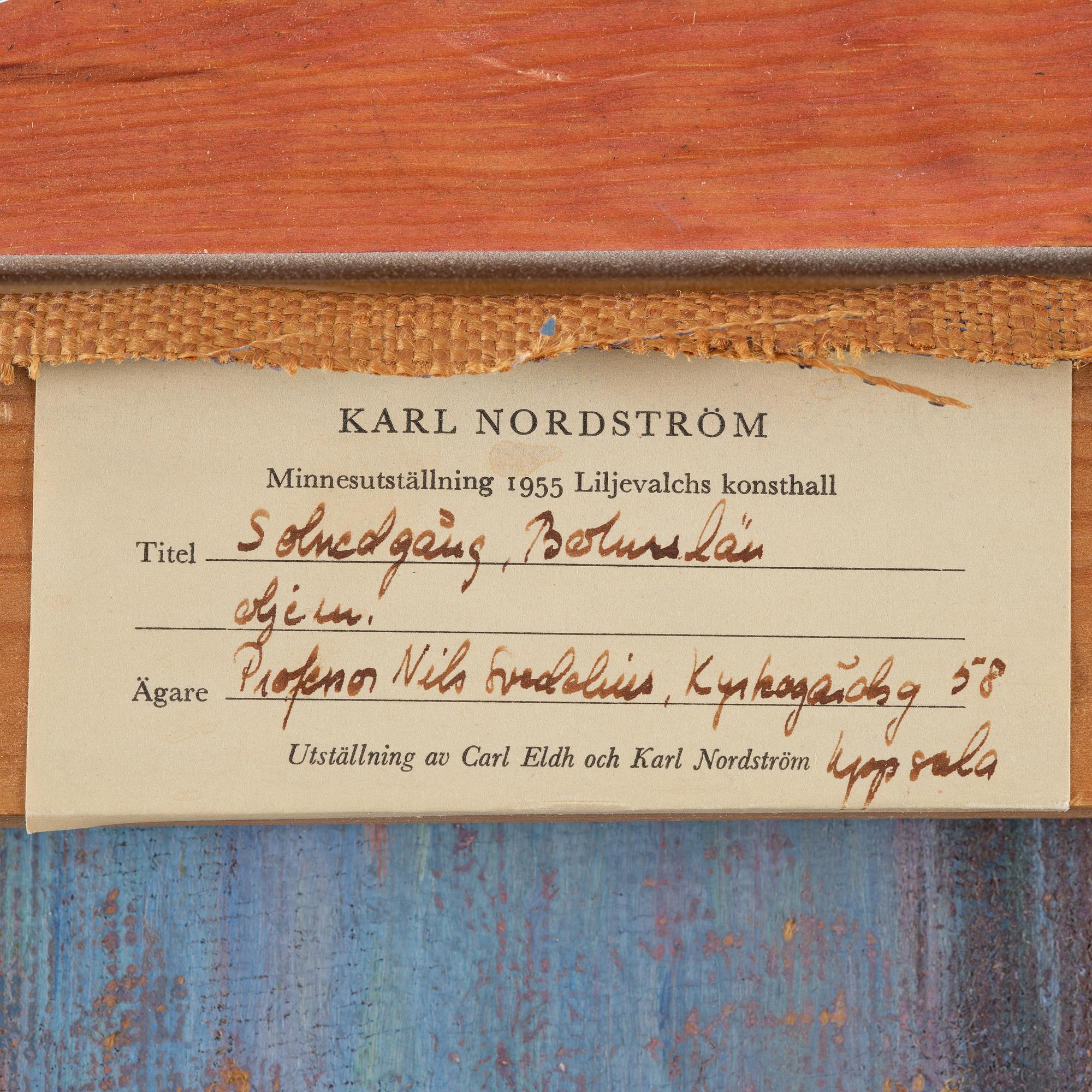 Karl Nordström, "Sunset, Bohuslän".