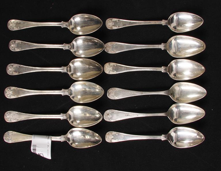 MATSKEDAR, 12 st, silver. Snarlik modell.