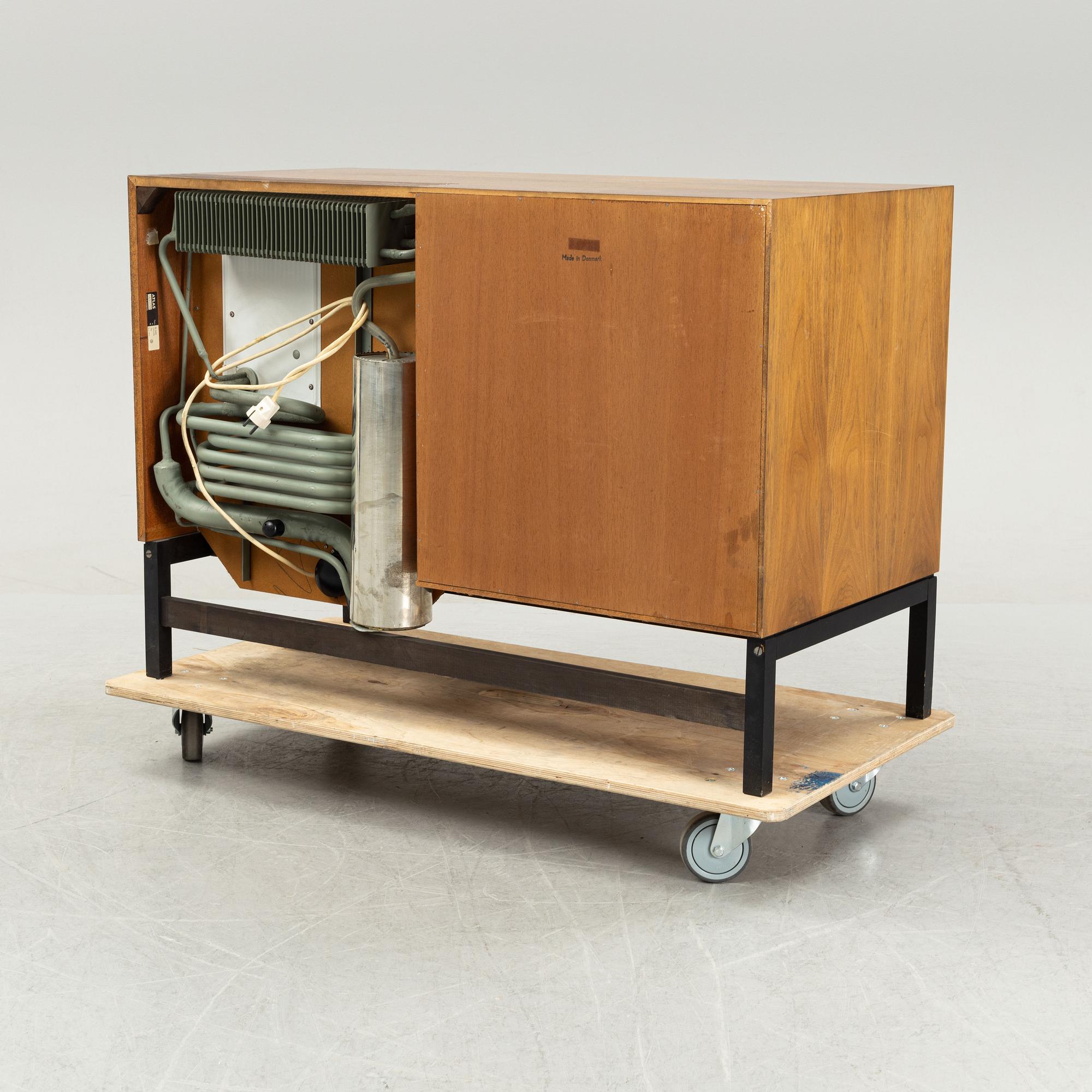A walnut veneered drinks cabinet, Silkeborg, Denmark, 1960's.