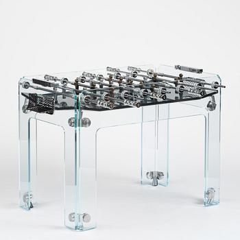 Adriano Design, foosball table, "Cristallino Classic", Teckell, Italy.