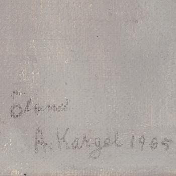 AXEL KARGEL. Olja på duk. Sign A. Kargel o dat 1965.