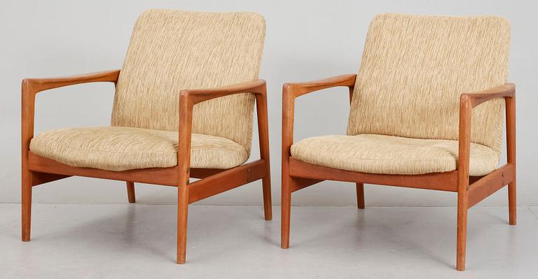 FÅTÖLJER, ett par, Dux, 1960-tal.