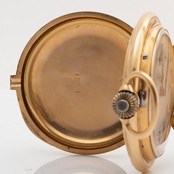 POCKET WATCH, hunter, Gèneve Schweiz, 54 mm.