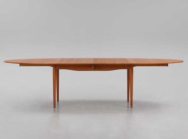 Finn Juhl, a teak dining table, Niels Vodder, Denmark, 1960s.