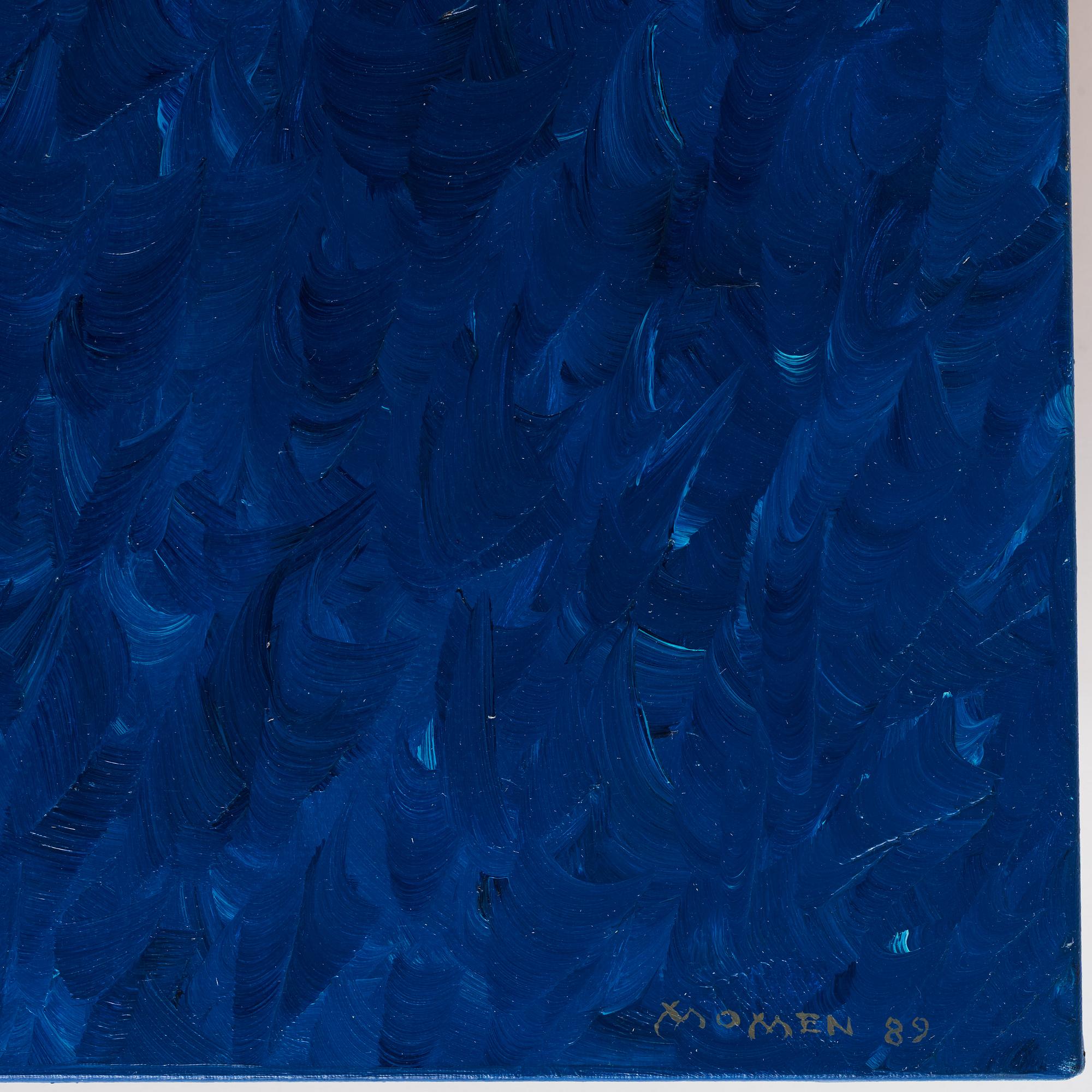 KARL MOMEN, olja på duk, signerad och daterad -89 a tergo.