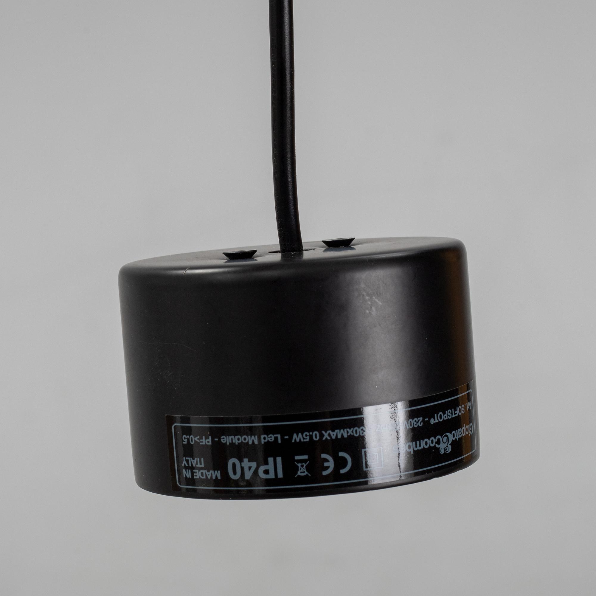 Giopato & Coombes, taklampa, glas, "Flauti Pendant", Murano, Italien.