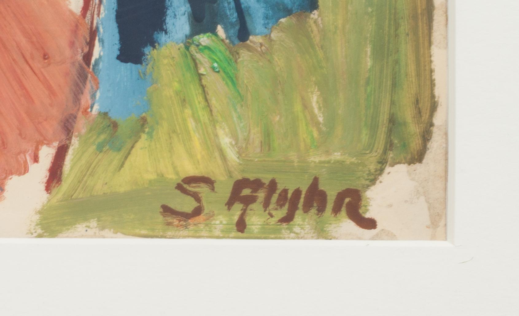 STIG ALYHR, olja på papper, signerad.