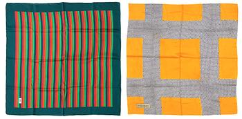 A set of two scarfs by Yves Saint Laurent.