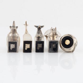 Figuriner, 5 st, bl.a. Gunnar Cyrén, Dansk Designs, Japan.