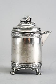 Peter Johan Zetterling chokladkanna silver Linköping 1793.