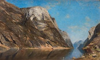 850. Adelsteen Normann, Fjord landscape.