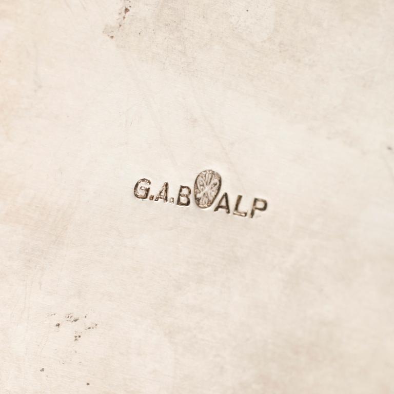 SHAKER, nysilver, Folke Ahrström, Guldsmedsaktiebolaget GAB, Stockholm, 1900-talets första hälft.
