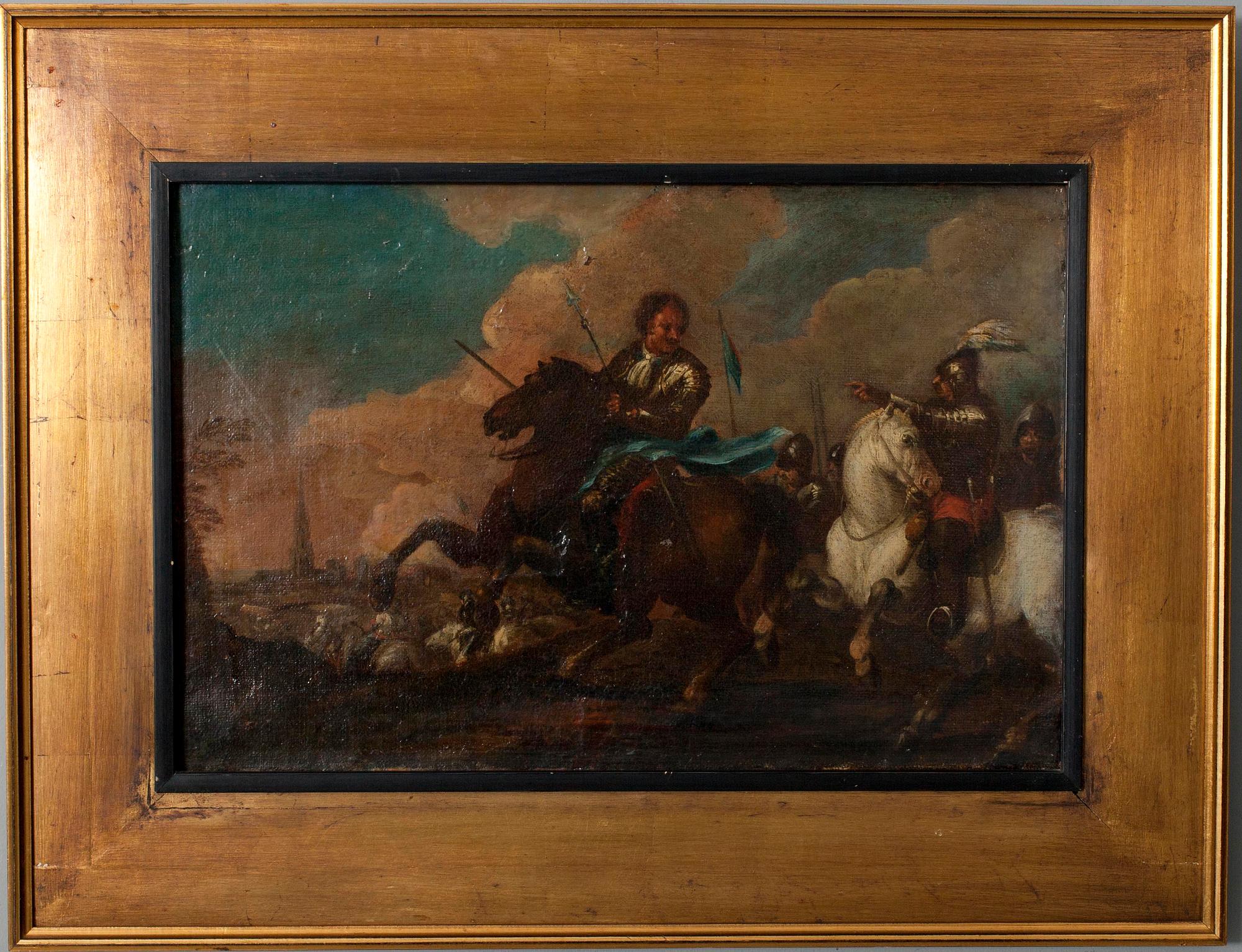 JACQUES COURTOIS KALLAD LE BOURGUIGNON, Hans art, olja på duk.