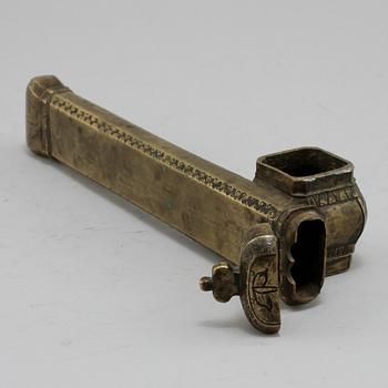 PENNFODRAL, mässing, orientaliskt, 1800/1900-tal.