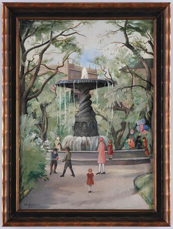 Carl Einar Fredriksson, Playing children in Kungsträdgården.