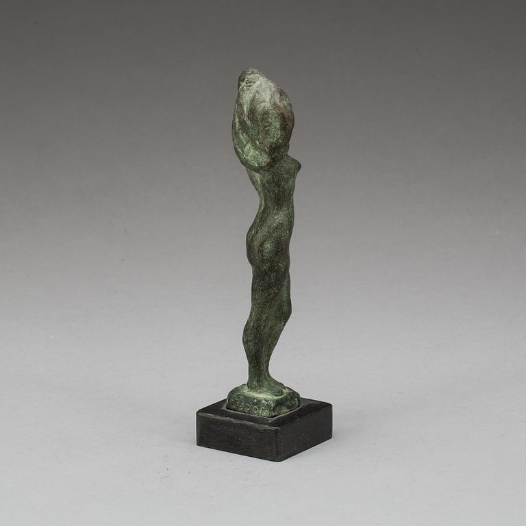 HELGE HÖGBOM, patinerad brons, signerad.