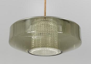 A 1960´s Carl Fagerlund ceiling light from Orrefors. Total height ca 39 cm.