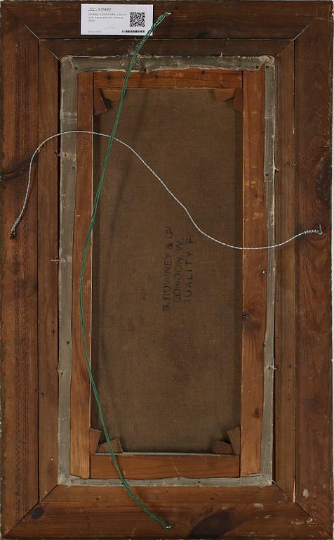 OKÄND KONSTNÄR, olja på duk, signerad MA, daterad 1909.