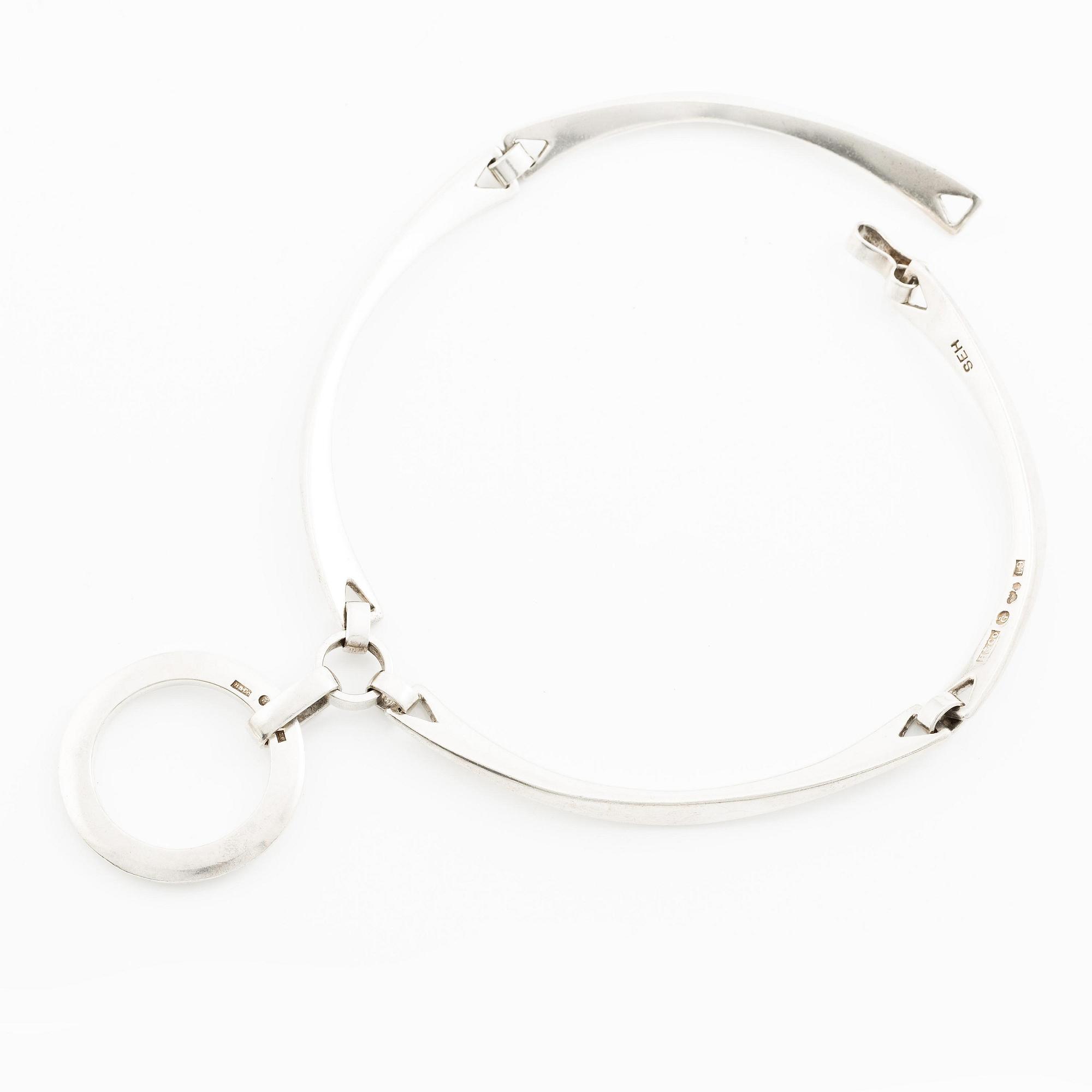 Sven-Erik Högberg, a necklace, sterling silver, Gothenburg 1991.