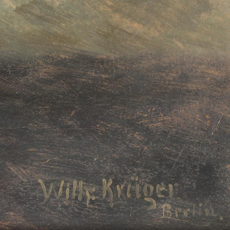 WILHELM KRÜGER, oil on canvas, signed.