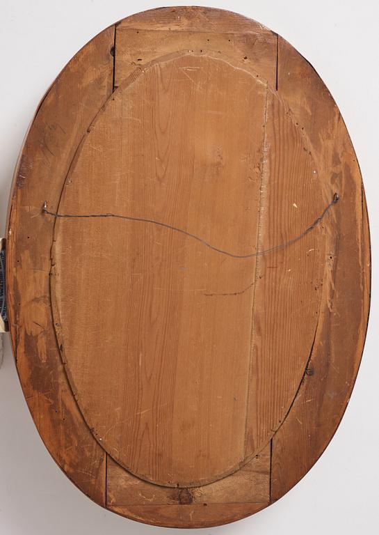 A pair of mahogany Empire two-light girandoles, early 19th century.