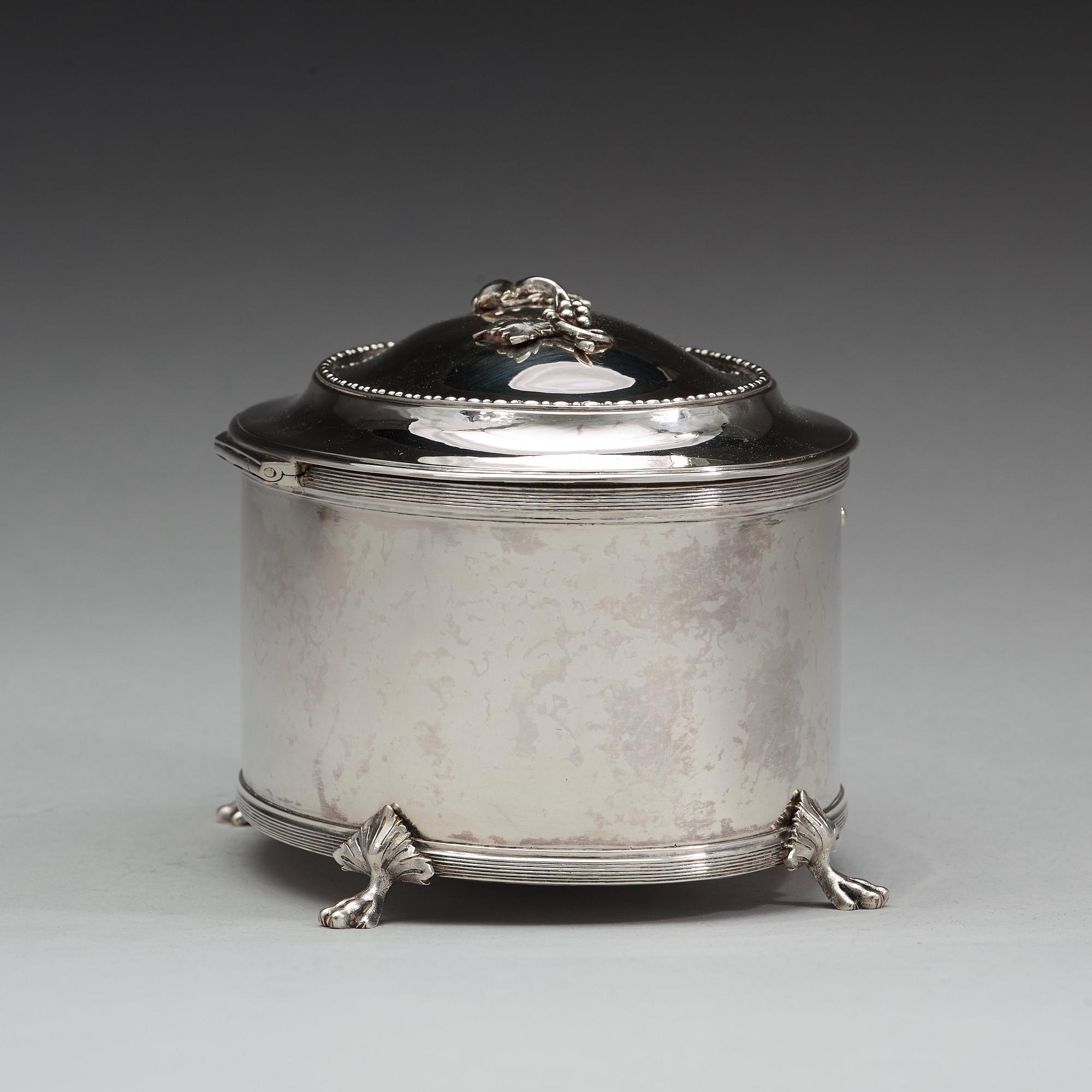 PEHR ZETHELIUS, Stockholm 1798, sockerskrin, silver, gustavianskt.