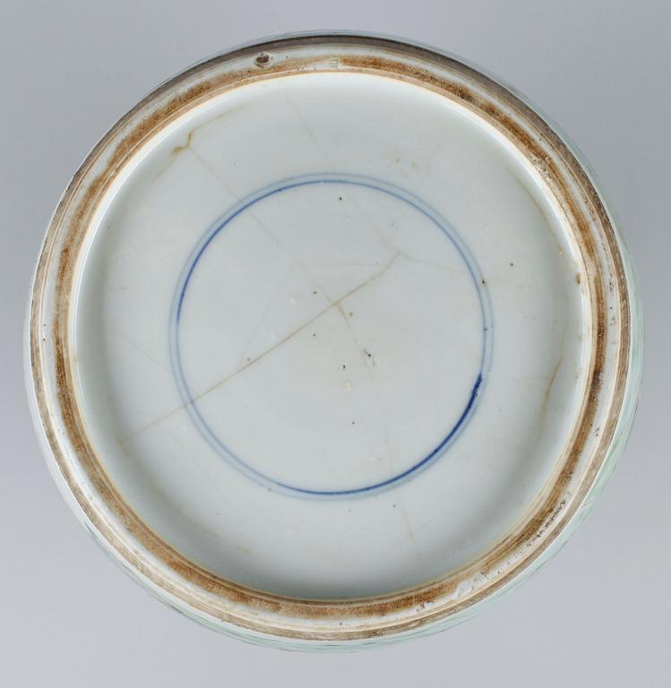 VAS, porslin, Kangxistil, Kina 1800-tal.