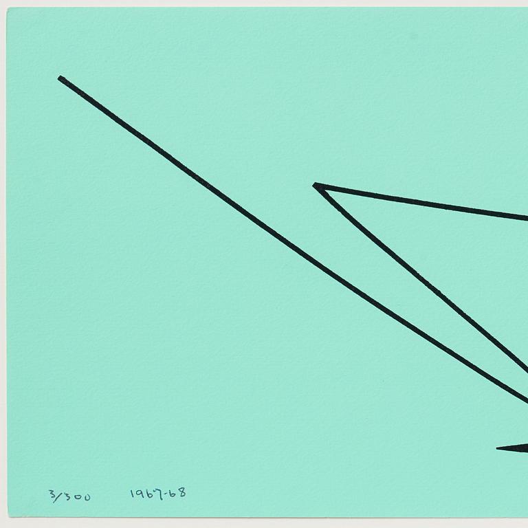 Olle Baertling, silkscreen in colours, 1967-68, signed 3/300.