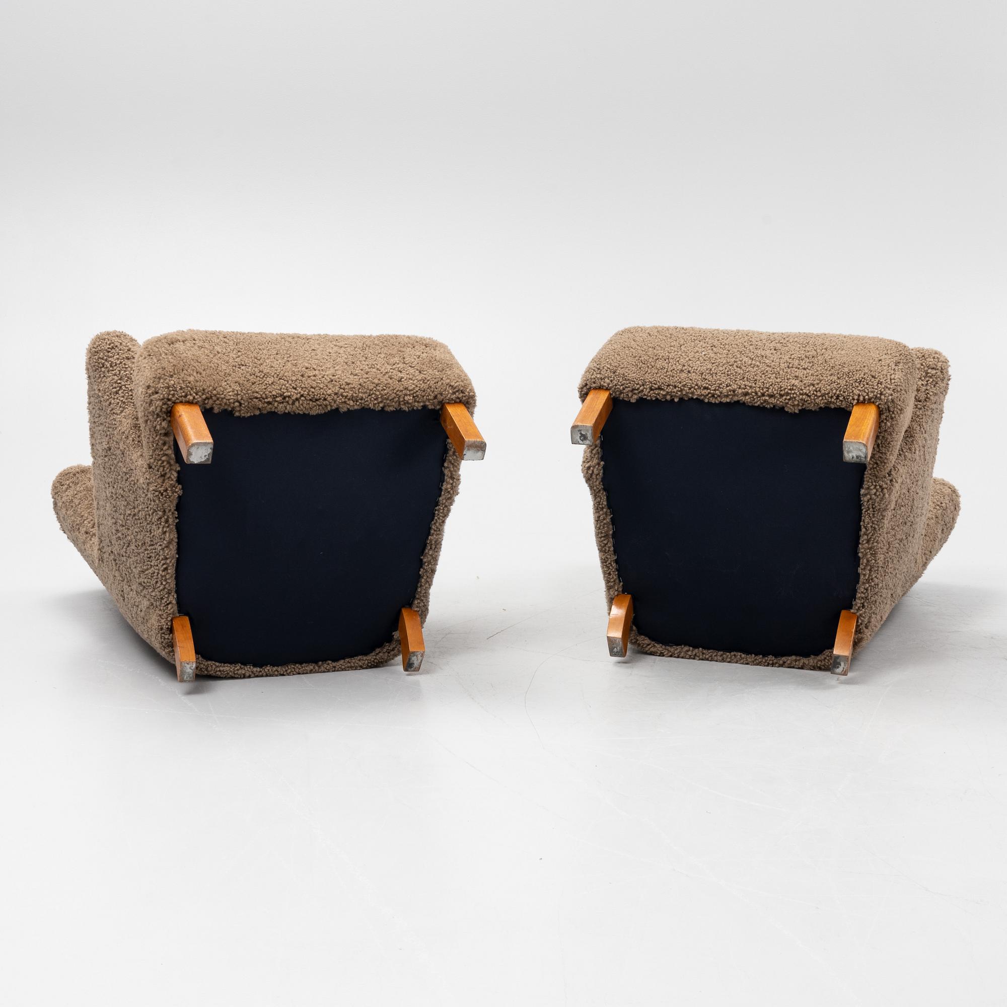 Fåtöljer, ett par, Danish Modern, Danmark, 1930/40-tal.