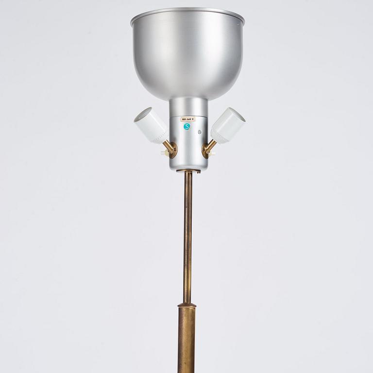 Josef Frank, a brass floor lamp with uplight, Svenskt Tenn, Sweden, model 2148.